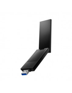 Cudy AX5400 Adaptador USB 3.0 Tribanda - Wi-Fi 6E de Alta Ganancia - Velocidad hasta 2.4Gbps - 29.9x13.2x88.8mm - Color Negro