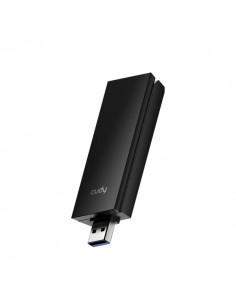 Cudy AX5400 Adaptador USB 3.0 Tribanda - Wi-Fi 7 de Alta Ganancia - Velocidad hasta 2882Mbps - 29.9x13.2x88.8mm - Color Negro
