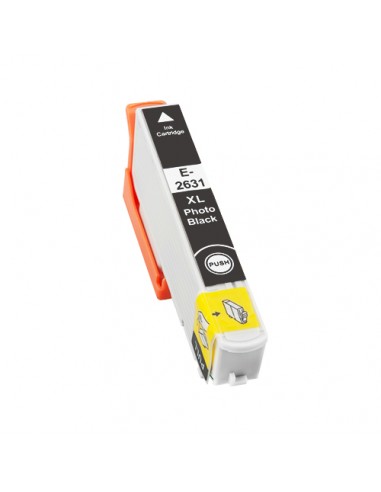 Epson T2631 T2611 (26XL) Negro Photo Cartucho de Tinta Generico - Reemplaza C13T26314012 C13T26114012