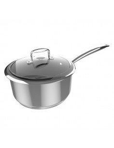 Cecotec Polka Classy Cazo de 16cm de Diametro - Acero Inoxidable 18 10 - Capacidad de 1.3L - Antiadherente - Compatible con