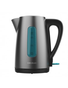 Cecotec Thermosense 210 Steel Hervidor de Agua de 1.7L - Potencia 2200W - Base 360Â-- Acero Inoxidable - Color Gris Oscuro