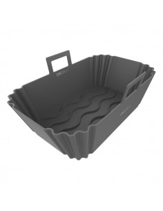 Cecotec Cecofry TwinBucket Pack de 2 Moldes Rectangulares para Freidoras de 9 a 11L - Silicona de Alta Calidad - Resistente y