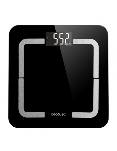 Cecotec Surface Precision 9500 Smart Healthy Bascula Corporal - Bluetooth - Pantalla LCD - Acero Inoxidable - Vidrio Templado