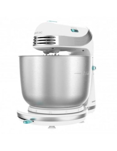 Cecotec Cecomixer Easy White Batidora Amasadora 250W - Bol de Acero Inoxidable de 3 5L - Movimiento Planetario - 6 Velocidades