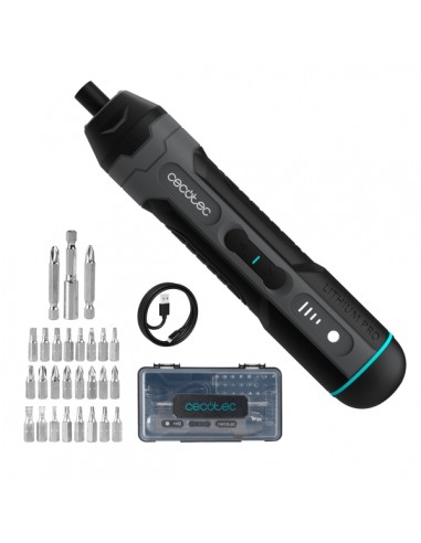 Cecotec EasyGyro 3000 Pocket Atornillador Inalambrico - Bateria 1500mAh - Luz LED - Incluye Accesorios - Varios Niveles -