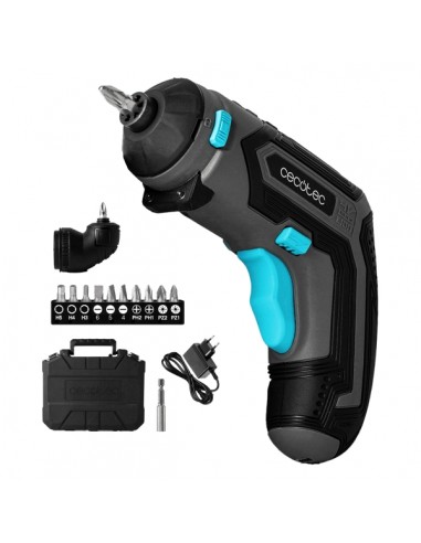 Cecotec PowerGyro 3500 Angle Set Atornillador Inalambrico - Autonomia hasta 60min - Velocidad 200rpm - Bateria 1500mAh - sin
