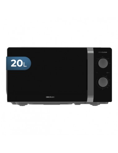 Cecotec Proclean 2010 Inverter Microondas - Potencia de 700W - Capacidad 20L - 5 Niveles de Coccion - Plato de 245mm -