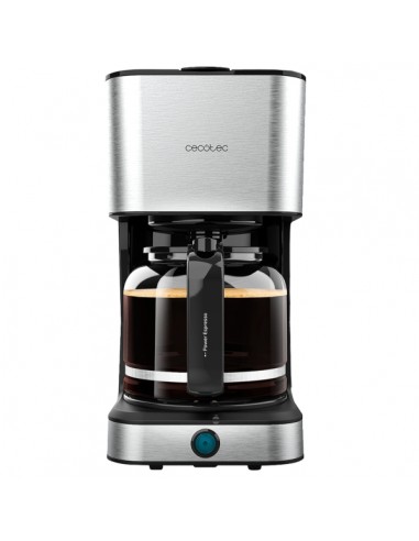 Cecotec Coffee 66 Heat Cafetera de Goteo - Potencia 950W - Deposito de 1.5L - Sistema Antigoteo - Acabados en Acero