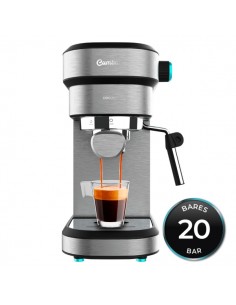 Cecotec Cafelizzia 890 Gray Cafetera Expresso - 1350W - 20Bar - Vaporizador Orientable - Deposito Agua 1.2L Extraible - Doble