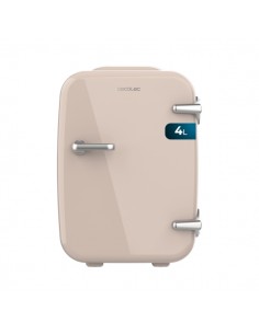 Cecotec Bolero MiniCooling 4L Habana Cream Mini Frigorifico Portatil - Capacidad 4L - Voltaje 12V - Temperatura Regulable -