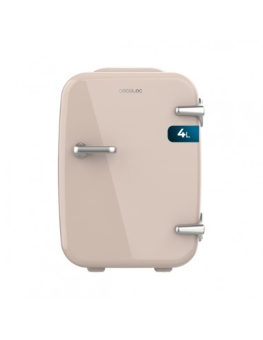 Cecotec Bolero MiniCooling 4L Habana Cream Mini Frigorifico Portatil - Capacidad 4L - Voltaje 12V - Temperatura Regulable -
