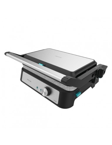 Cecotec Rock'n grill 1500 TakeandClean Stone Parrilla Electrica - 1500W - Placas Desmontables - Revestimiento Antiadherente -