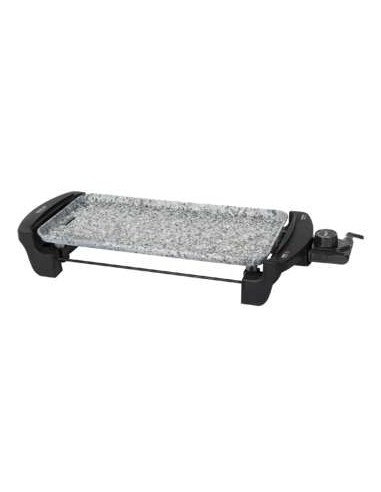 Cecotec Rock&Water 2000 Plancha Electrica 1800W - Revestimiento de Piedra Rockstone - Termostato Regulable - Amplia