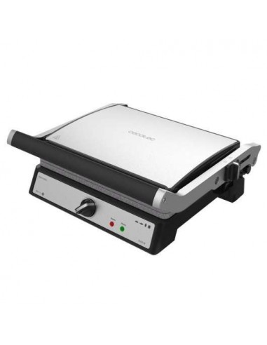 Cecotec Rock'n Grill 2400 Parrilla Electrica 2400W - Placa Superior Flotante - Revestimiento de Piedra Rockstone - Regulador