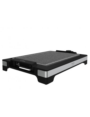 Cecotec Tasty and Grill 2000 Inox LineStone Plancha Electrica - 2000W - Acabados en Acero Inoxidable - Antiadherente -