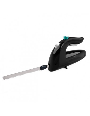 Cecotec Cut-Eat 1800 Black Cuchillo Electrico - 150W - Silencioso - Ergonomico - 3 Cuchillas de Acero Inoxidable - Apto para