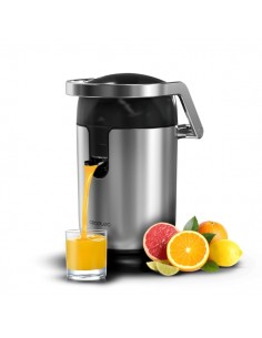 Cecotec Xqueeze Bullet Pro Exprimidor Electrico de Brazo - Potencia 600W - Boquilla Antigoteo - Acero Inoxidable - Filtro de