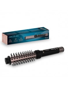 Cecotec Bamba InstantCare Curly AirFlow Cepillo Alisador 2 en 1 - 150W - Cilindro Ceramico de 30mm - Cabezal Giratorio -