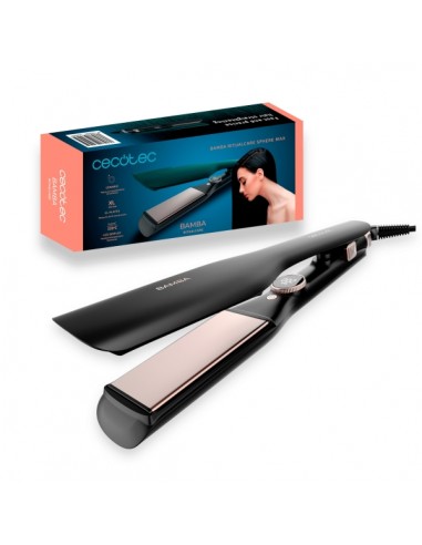 Cecotec Ritualcare Sphere Max Plancha de Pelo XL de 45mm - Pantalla LED - Temperatura Regulable - Revestimiento de Ceramica -