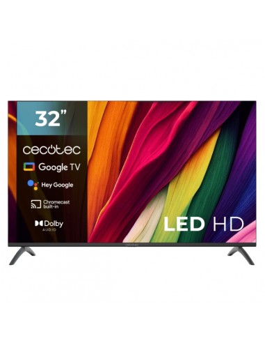 Cecotec A3 series ALH40032 Televisor Smart TV sin Marco de 32" LED HD - Procesador Cortex A55 - Google TV - Sonido Dolby