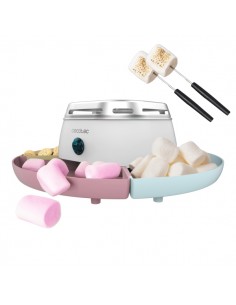 Cecotec Fun and Sugar Marshmallow Maquina para Calentar Malvaviscos - 270W - Seguro - 2 Tenedores Metalicos - Compartimentos