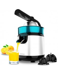 Cecotec EssentialVita Hyden 120 Steel Exprimidor Electrico de Brazo - Potencia 120W - Capacidad 250ml - Boquilla Antigoteo -