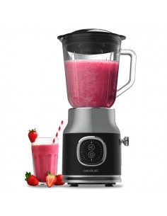 Cecotec RetroTwist Black Batidora de Vaso - Potencia 800W - Capacidad Jarra 1L - Estilo Retro - Cuchillas Recubiertas de