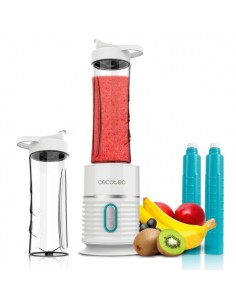 Cecotec Power Titanium 500 EasyGo Batidora de Vaso Portatil - 500W - Ergonomico - Apto para Lavavajillas - Tubos