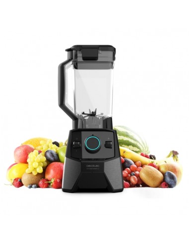 Cecotec Power Black Titanium 2000 Pro Batidora de Vaso - Potencia de 2000W - Cuchilla de Titanio con 8 Hojas - Tecnologia