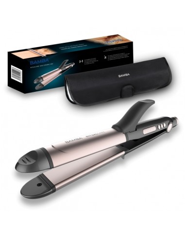Cecotec Bamba RitualCare 1000 Ceramic Plancha de Pelo 2 en 1 - Alisa y Riza Cabello - Temperatura de 120 a 220Â°C - Funcion