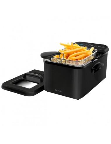 Cecotec Cleanfry Luxury 4000 Freidora Electrica - 3270W - Capacidad 4.2L - Pantalla Digital - 5 Programas Predefinidos -
