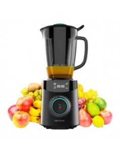 Cecotec Power Black Titanium 1800 Advance Batidora de Vaso - 1800W - Cuchilla de Titanio - Jarra de Vidrio 1.8L - Programas