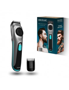 Cecotec Bamba PrecisionCare AllDrive Pro Recortadora para Barba - Cuchillas de Titanio - Uso Inalambrico y con Cable -