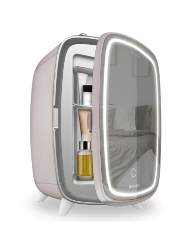 Cecotec CoolingBeauty 6000 Mirror Rose Nevera para Cosmeticos con Espejo - Capacidad 6L - Luz LED con 3 Intensidades -