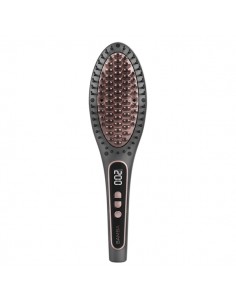 Cecotec InstantCare Smooth Brush Cepillo Alisador de Ceramica - Pantalla LED - Temperatura Regulable hasta 220Â C -