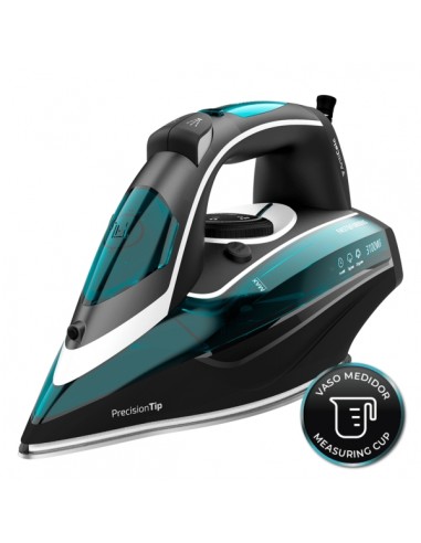 Cecotec Fast and Furious 6050 X-Treme Plancha de Ropa - 3100W - Bomba Automatica - Suela Ultradeslizante - Tactil - Vapor