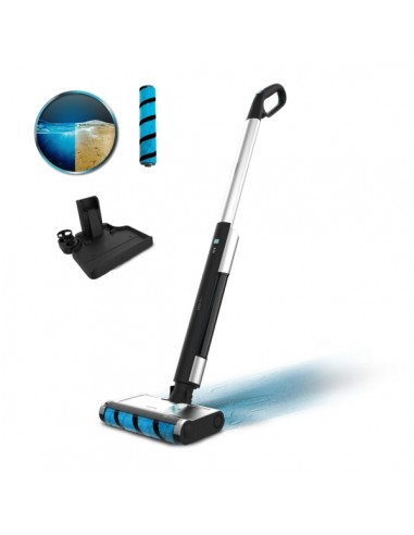 Cecotec FreeGo Wash Fregona Electrica - 40W - Depositos de Agua Limpia y Sucia Separados - Autonomia hasta 40min - Rodillo