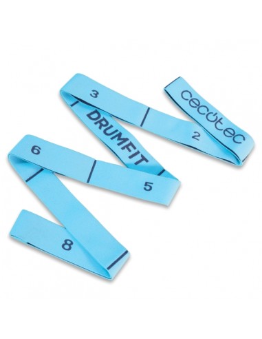 Cecotec DrumFit Elastiband Banda Elastica de Estiramiento - 8 Niveles de Resistencia - Goma Poliester - Color Azul