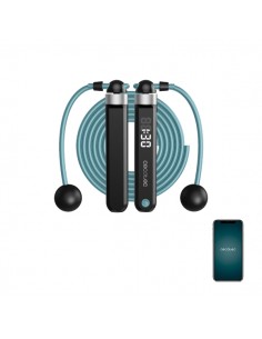 Cecotec Drumfit SmartComba 3000 Connected Comba Inteligente - Cuerda de 3m - Pantalla LED - 2 Cuerdas de 30cm para Espacios
