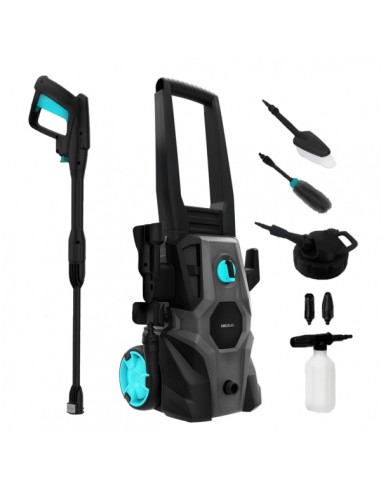 Cecotec HydroBoost 1600 Car and Garden Hidrolimpiadora - 1400W - Presion 135bar - Caudal 468l h - Botella de Jabon - Bomba de