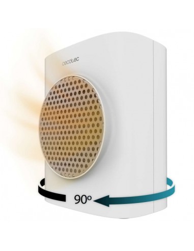 Cecotec ReadyWarm 1570 Max Ceramic Rotate Smart Calefactor Ceramico de Sobremesa - Potencia de 1500W - Oscilante - Pantalla