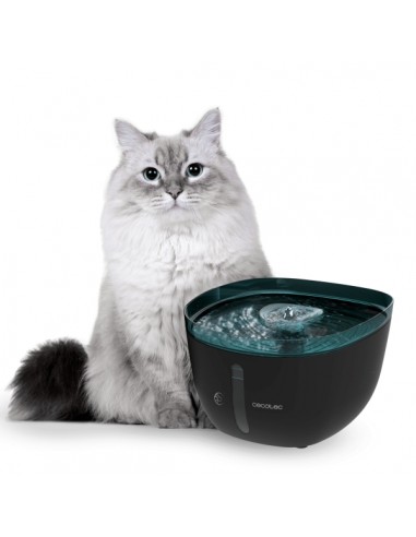 Cecotec Pumba 2200 Refresh Bebedero para Mascotas - Capacidad de 2L - Filtro de Alto Rendimiento - Nivel de Agua Visible -