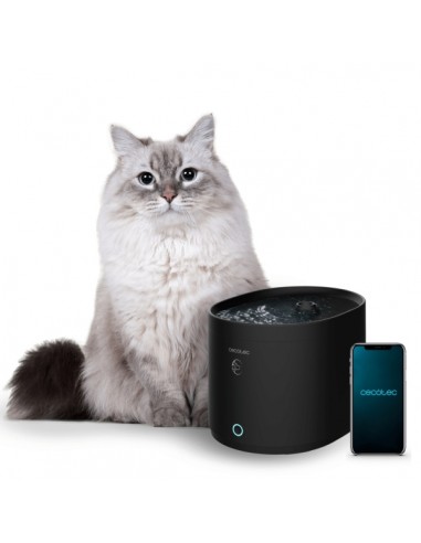 Cecotec Pumba 2500 Refresh Smart Bebedero para Mascotas - Capacidad de 2.5L - Filtro de Alto Rendimiento - Aviso de Deposito