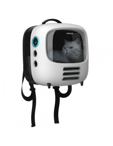 Cecotec Pumba 1800 Travel Fan Transportin con Ventana - Sistema de Ventilacion con 2 Velocidades - para Mascotas hasta 8kg -
