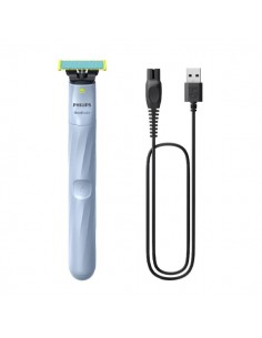 Philips OneBlade 1st Shave QP1324 20 Afeitadora Hibrida Facial - Tecnologia OneBlade con Cuchilla Antifriccion y Puntas