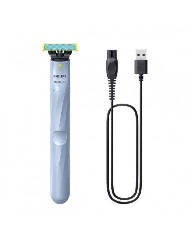 Philips OneBlade 1st Shave QP1324 20 Afeitadora Hibrida Facial - Tecnologia OneBlade con Cuchilla Antifriccion y Puntas