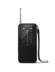 Philips TAR1509 Radio Portatil FM AM AnalÃ³gica - Sintonizacion Manual con Antena Telescopica - Indicador LED de SeÃ±al -