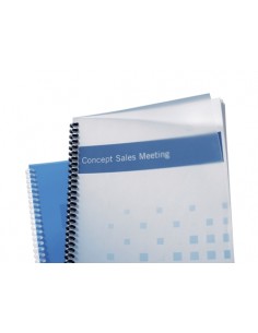 GBC PolyClearView Pack de 100 Tapas de Encuadernar A4 - 500 Micras - Color Transparente