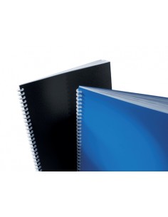 GBC PolyClearView Pack de 100 Tapas de Encuadernar A4 - 500 Micras - Color Negro