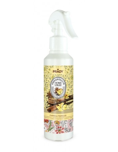 Prady Ambientador Home Spray Canela Vanille - Frasco de 220 ml - Spray Pulverizador